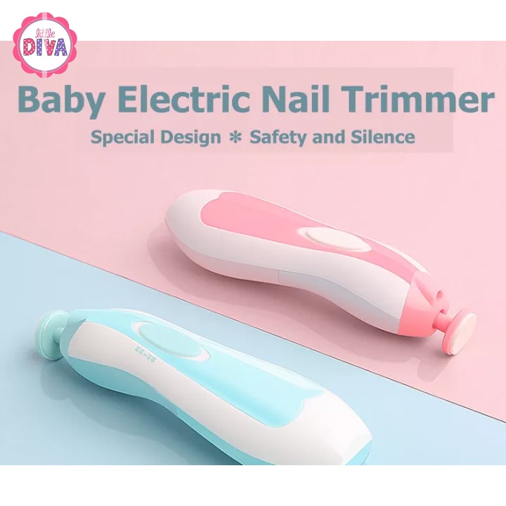 Alat Potong Kuku Bayi Elektrik Baby Nail Trimmer Kikir chn nail art kikir kuku anak