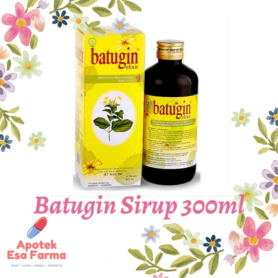 Batugin Sirup Eliksir 300 mL Batu Urin Ginjal