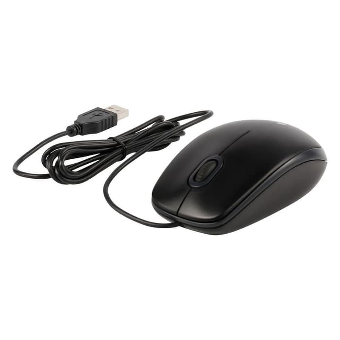 Mouse Logitech B100 Kabel USB - Hitam 100% Original Compact Windows, MAC, Linus &amp; Chrome OS