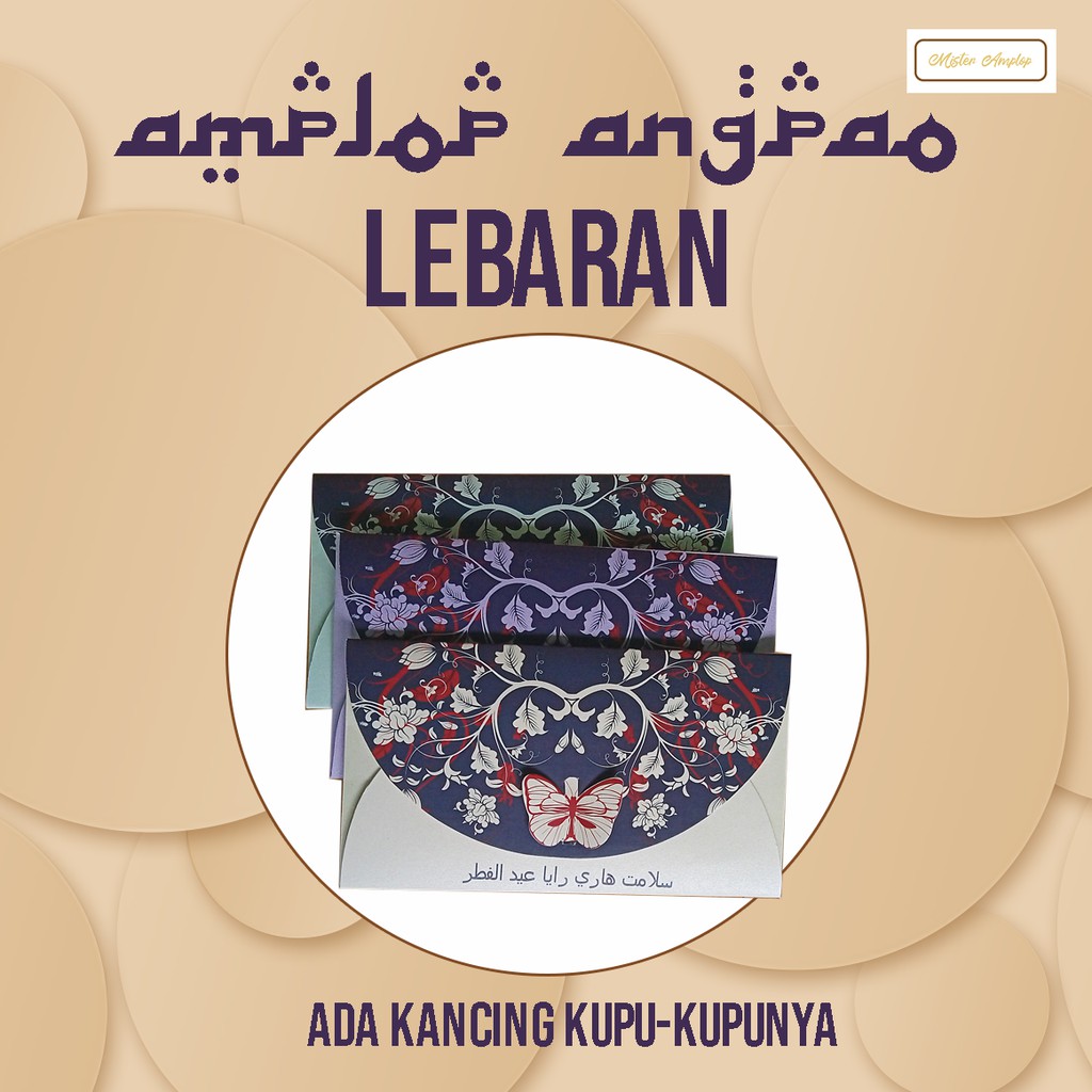 

Amplop Lebaran Pakai Kancing Kupu-kupu