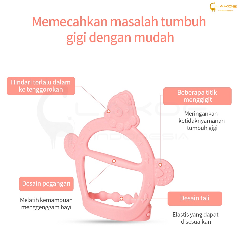 LAKOE  Teether bayi/ Teether Gelang / Gigitan Bayi Bentuk Gelang