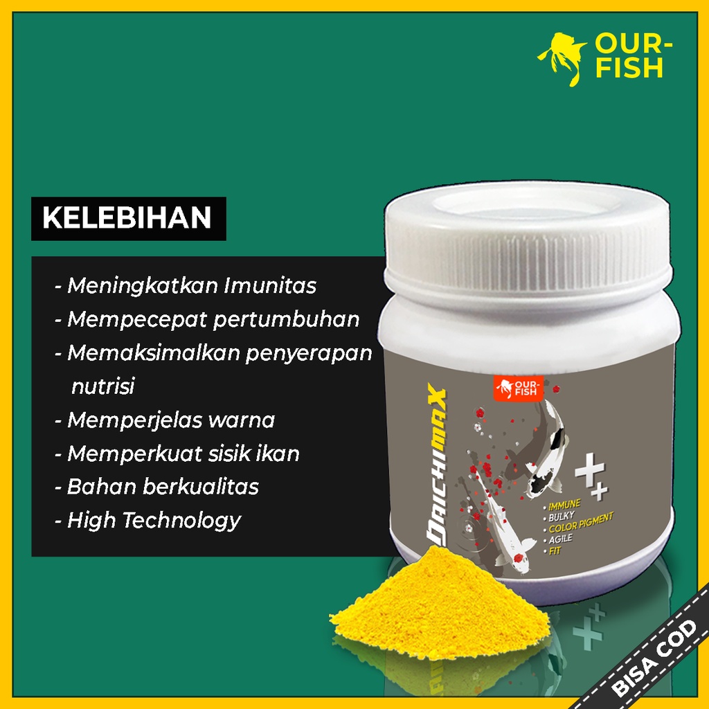 OURFISH - Vitamin Ikan Koi Daichi Max Kohaku Pakan Makanan Pelet Koukkai Fishkinian Ikanesia Farm