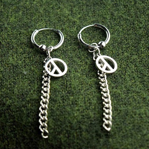 [Bayar Di Tempat]Fashion Personality Earrings G-Dragon The Same Paragraph Chain Earri Subang