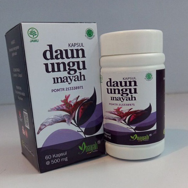 OBAT WASIR AMBEIEN AMBEYEN AMBIEN PALING AMPUH HALAL HERBAL ORIGINAL - KAPSUL DAUN UNGU INAYAH