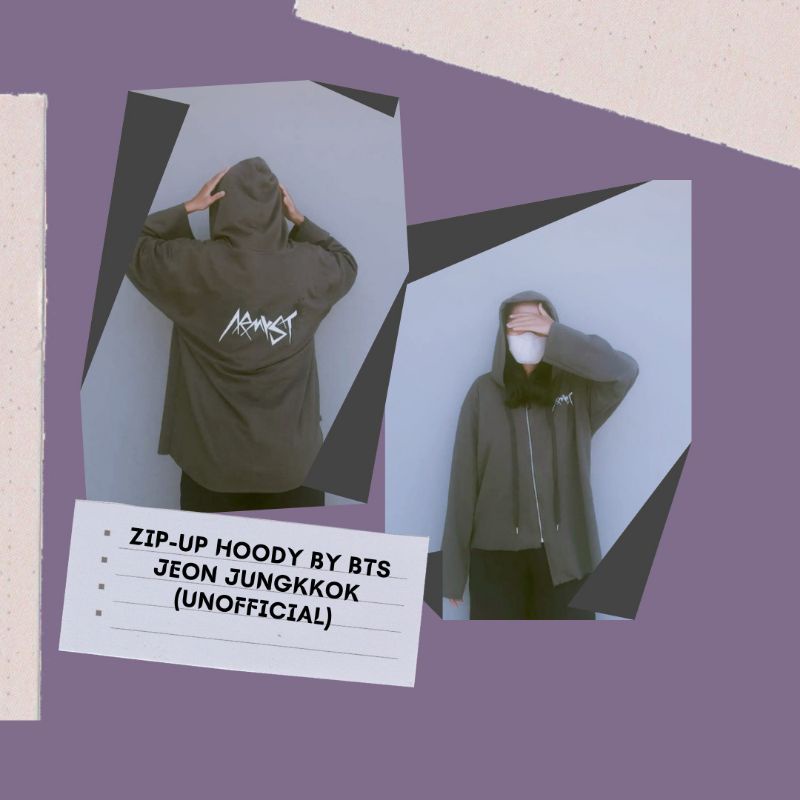 안녕하십니까 ZIP-UP HOODY By BTS Jeon jungkook (UNOFFICIAL)
