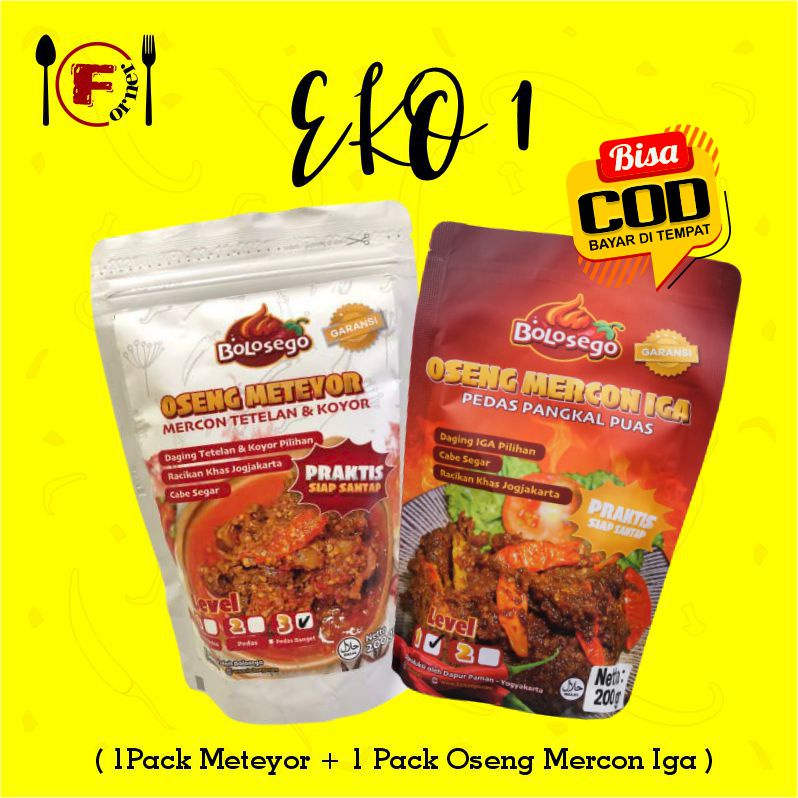 

EKO 1 METEYOR & Mercon Iga by Bolosego - BISA COD / mercon tetelan dan koyor / mercon iga sapi / level pedas lengkap