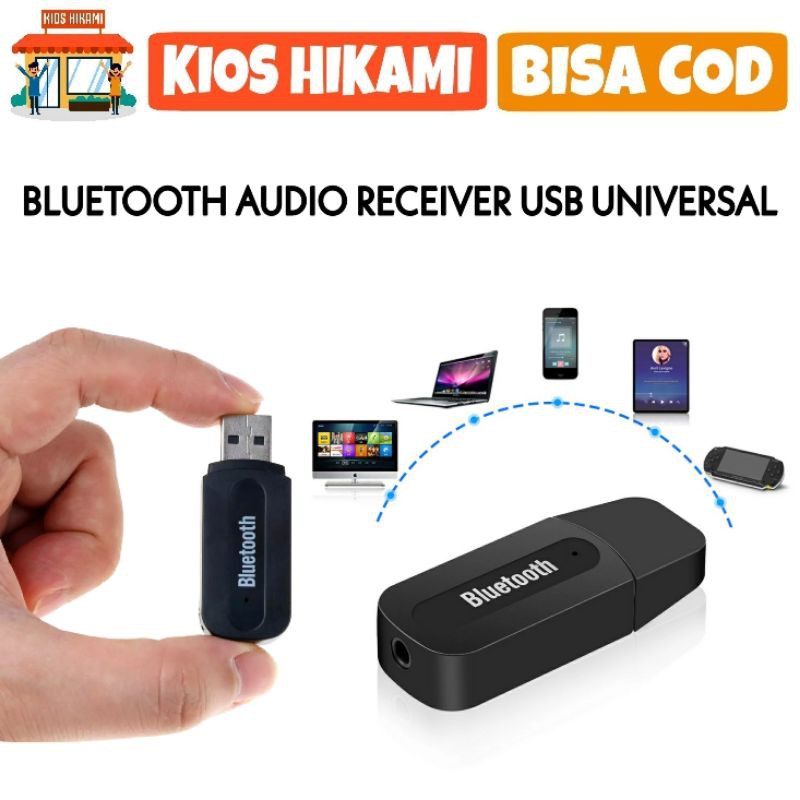 Bluetooth Audio Receiver Speaker Mobil PC Laptop Murah COD