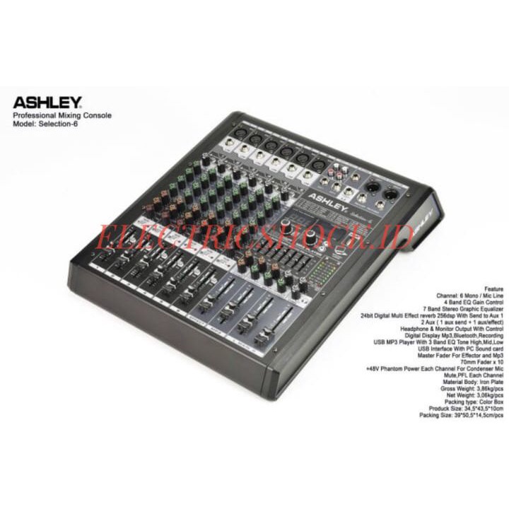 mixer audio ashley selection 6 / selection6 original