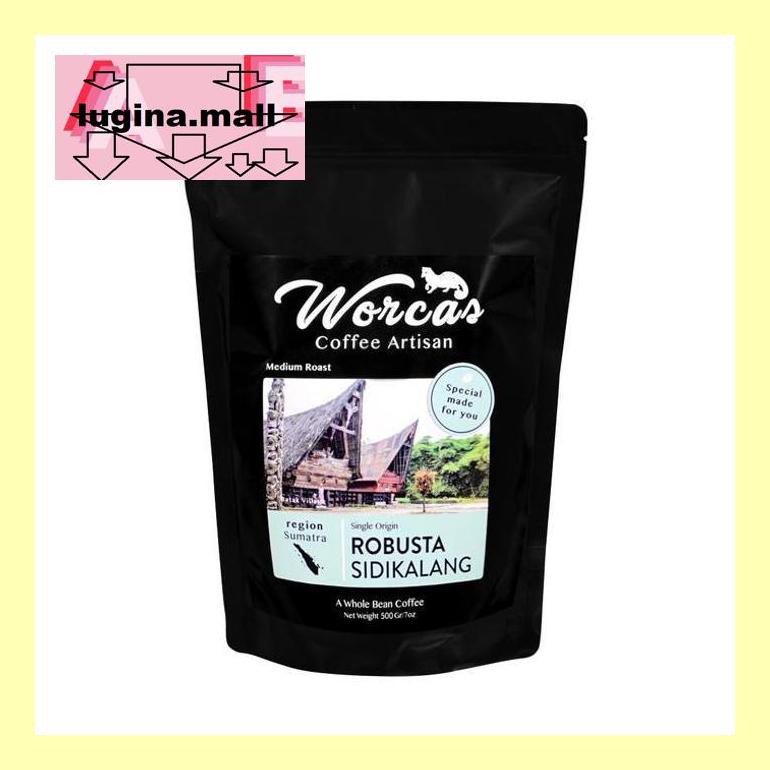 

Koptlopoc Worcas Kopi Robusta Sidikalang 500 Gram - Medium Roast - Kopi Biji S53Mod5Sc