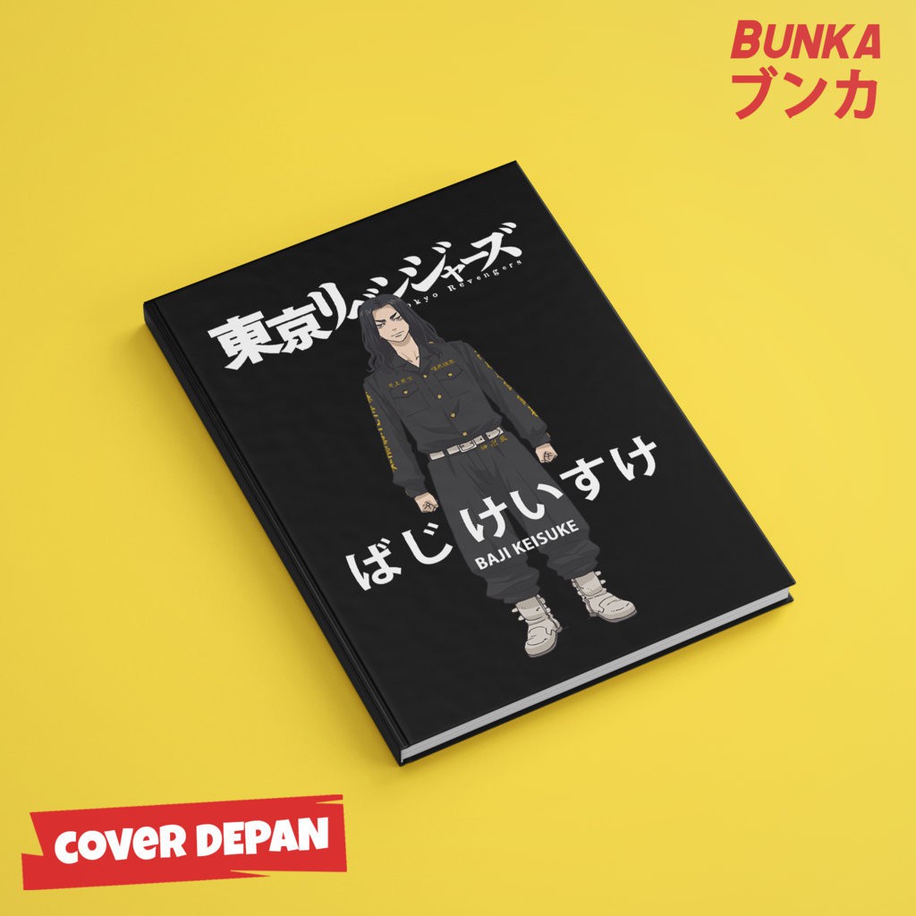 

Notebook Anime Tokyo Revengers Baji Keisuke Hardcover A5 Buku Tulis Catatan Note Agenda Planner