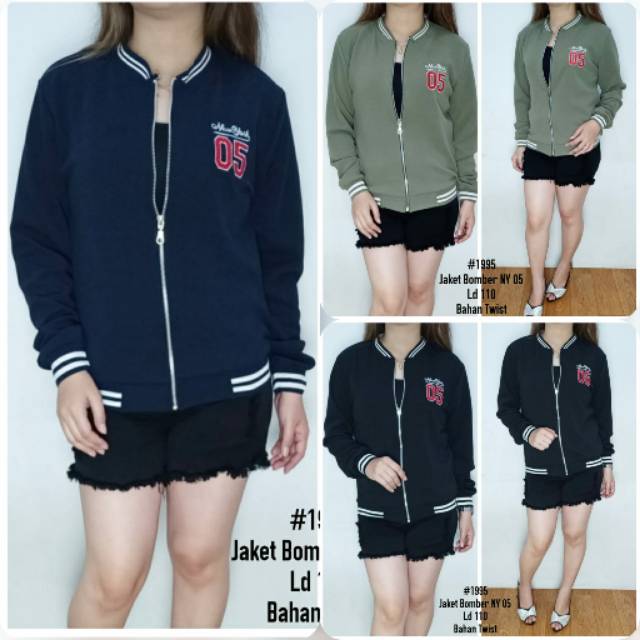 Jaket Wanita Import terbaru Jaket bomber NY 05 1995