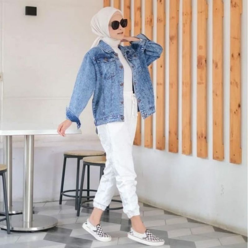 JAKET JEANS CROP GIRLS REPUBLIC
