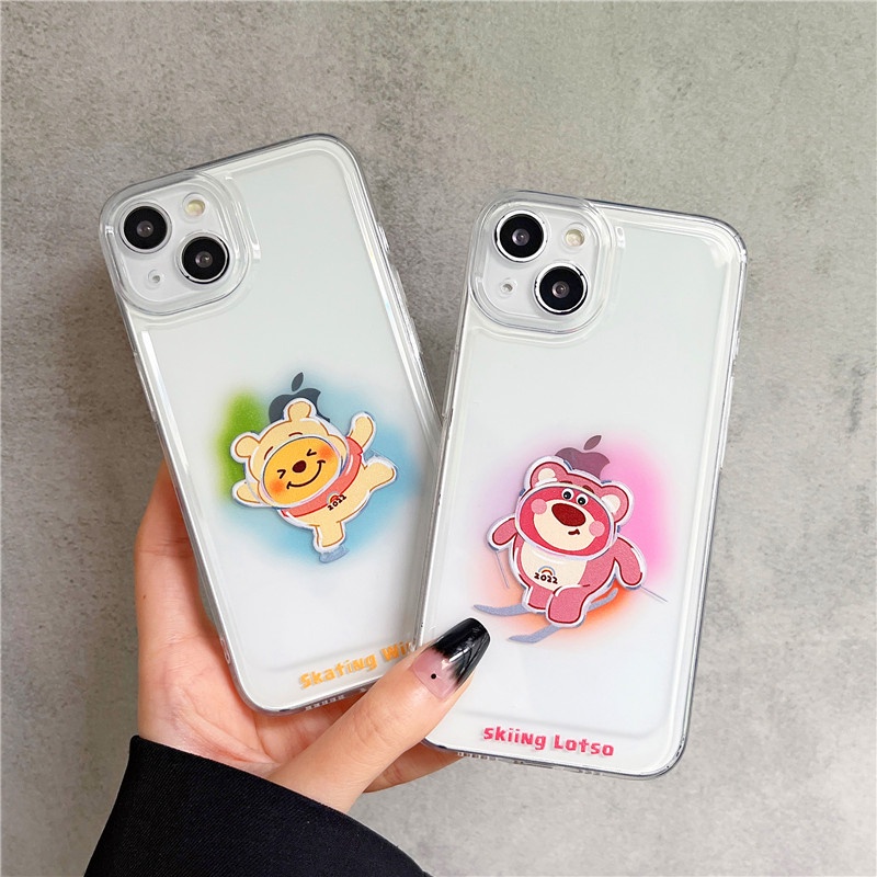 Case Pelindung Transparan Desain 2022 Games Beruang Untuk iPhone 7 8 7plus 8plus X Xs Xr Xsmax 11 11pro 11 Pro Max 12 Pro Max 13 Pro 13 Pro Max Se2020