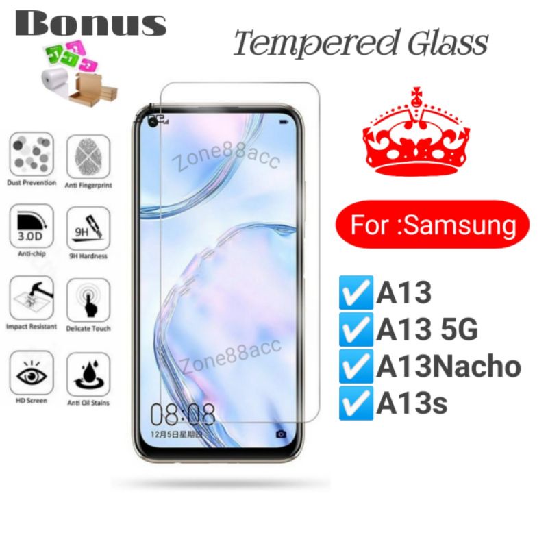 Antigores Tempered glass screen guard protector Samsung A13 S Nacho 5G A13s A13nacho TG Bening Antiblue Spy Blue light Full Garskin Lensa Lens Pelindung Layar Kamera ceramic kaca