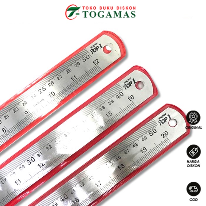 

SIAP KIRIM !! PENGGARIS BAJA 30/40/50CM POP 1