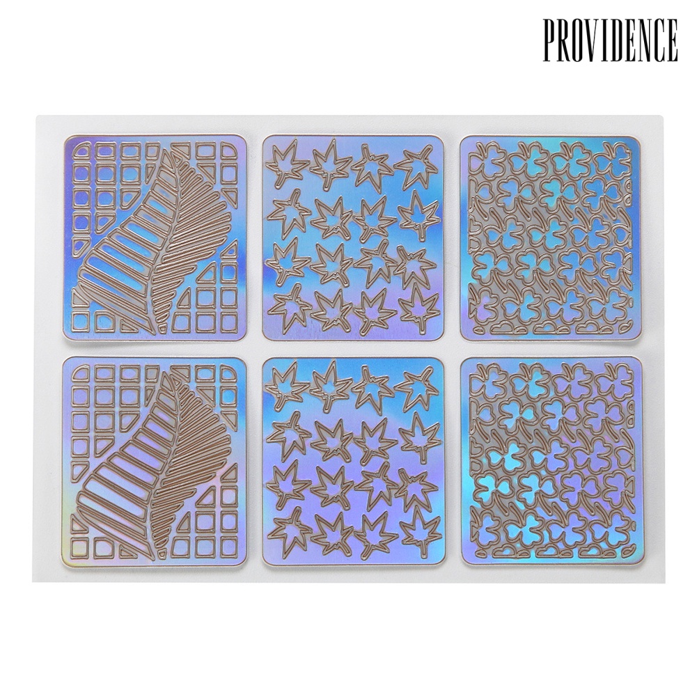 Providence 6/12/24 Sheet DIY Nail Art Vinyls Mold Stencil Hollow Template Guide Stickers