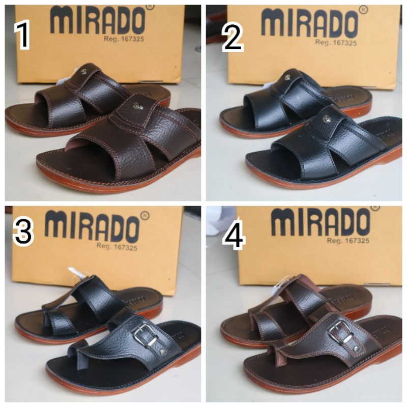 sandal kulit mirado kualitas terbaik/sandal kulit pria