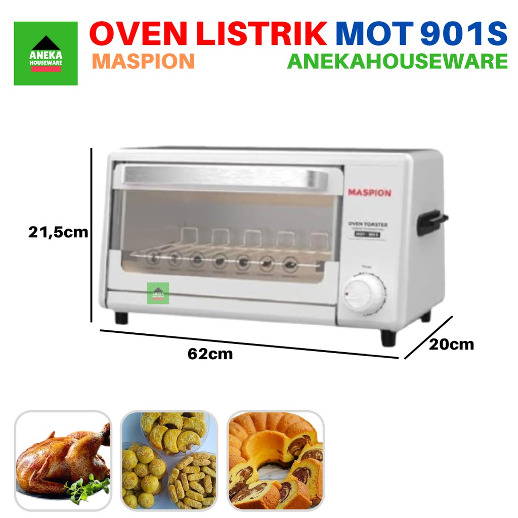 Oven Listrik Toaster Listrik 9 Liter MOT 901S Maspion