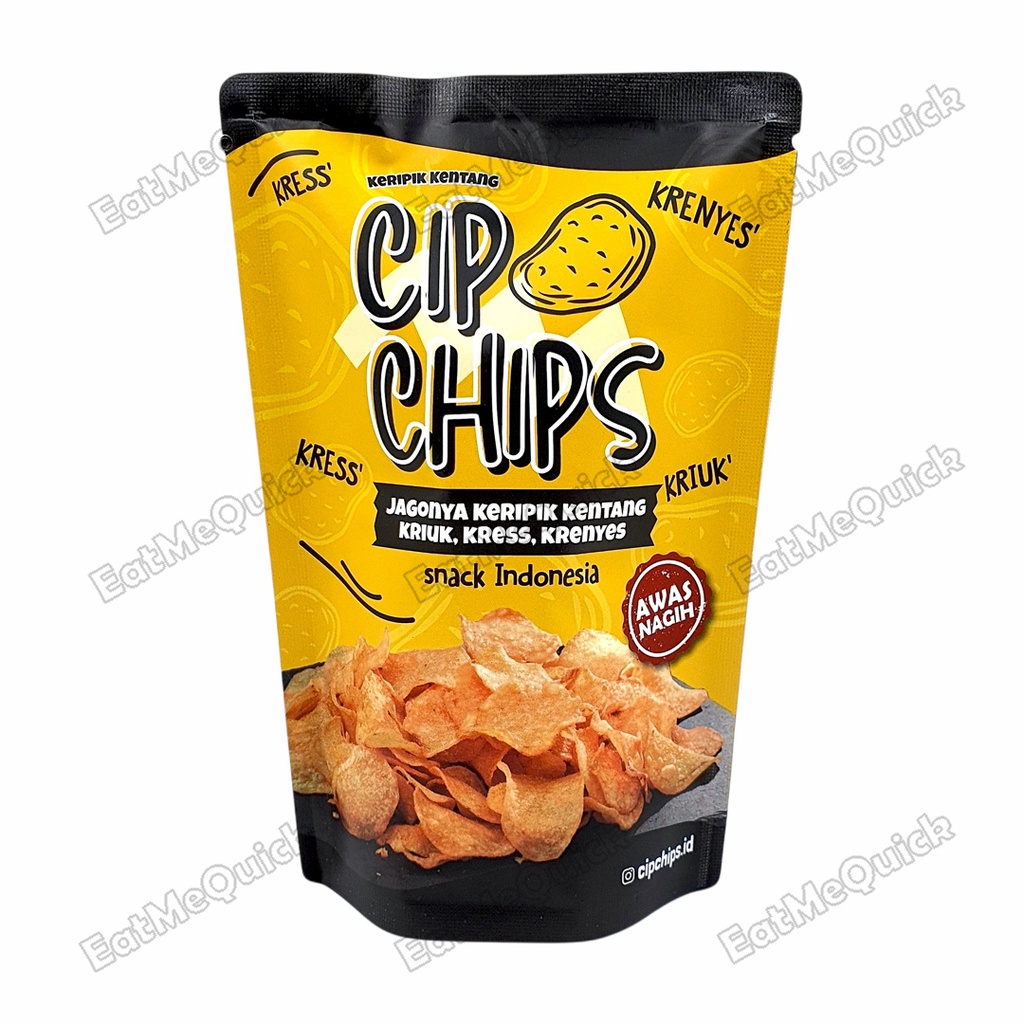 CipChips Keripik Kentang Potato Chips Rasa Truffle, Salted Egg, BBQ, Sour Cream, Cheese dll