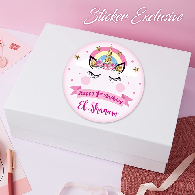 

50 STIKER / STICKER UNICORN 70 UTK BAG / BENTO / SOUVENIR ULTAH ULANG TAHUN