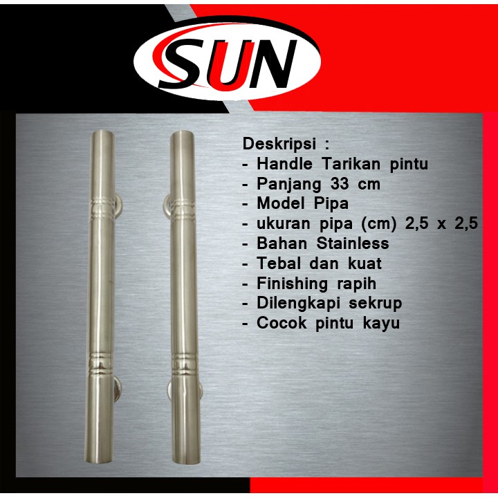 Handle Gagang Pintu Rumah Stainless Pipa Suling Kombinasi