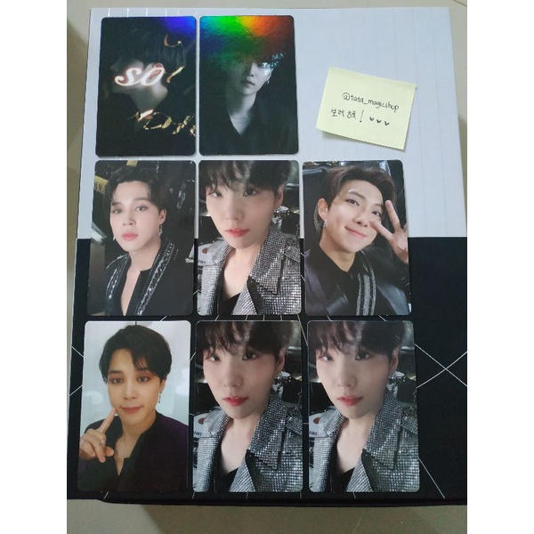 BTS Photocard Route Holo Suga, Jimin, Jhope, RM Mots Concept Book