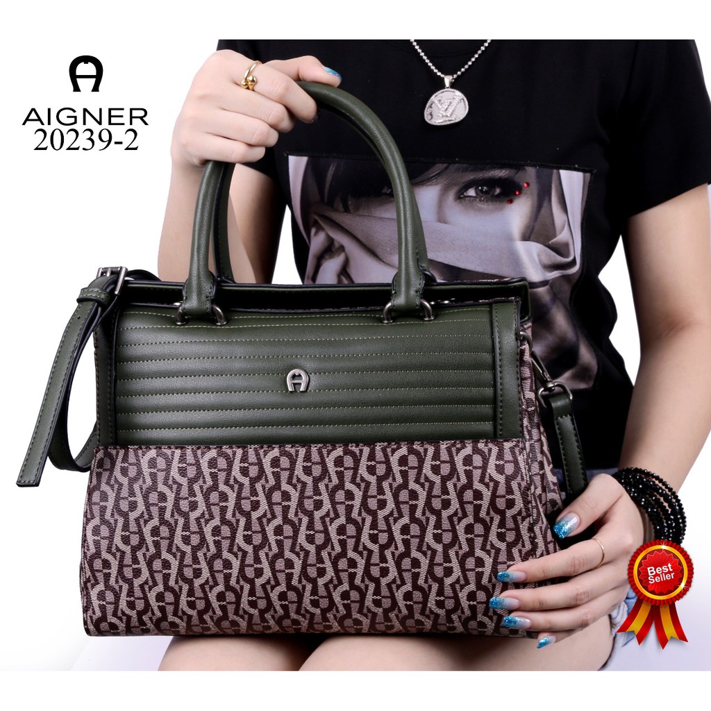 AIGNER Vintage Valois (20239/2)#19(4A1006)#19881#12 TAS KANTOR WANITA BAG CEWEK GROSIR IMPORT BATAM 