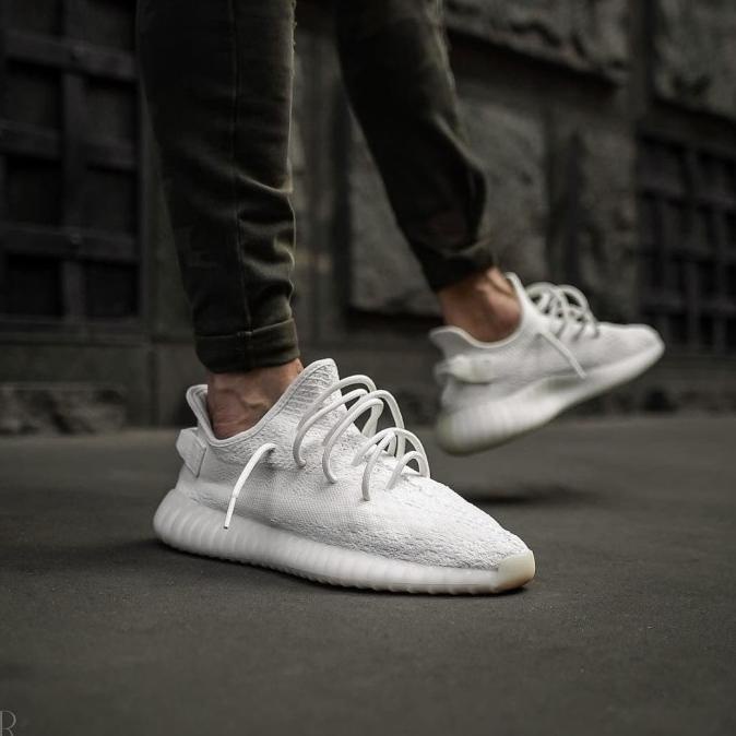 full white yeezys