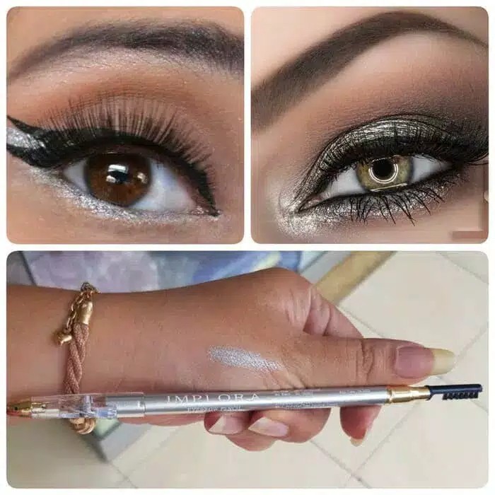 IMPLORA Eye Brow Pencil 2 IN 1 ( PENSIL + SERUTAN + SIKAT ) ORIGINAL BPOM / 2IN1 PENSIL ALIS IMPLORA | Celak | Eyebrow Pencil BPOM | Pensil Alis BPOM | Pensil Alis Implora 2 IN 1 | Pensil Alis Murah | Pensil Alis Hitam / Cokelat / Silver / Grey Brown