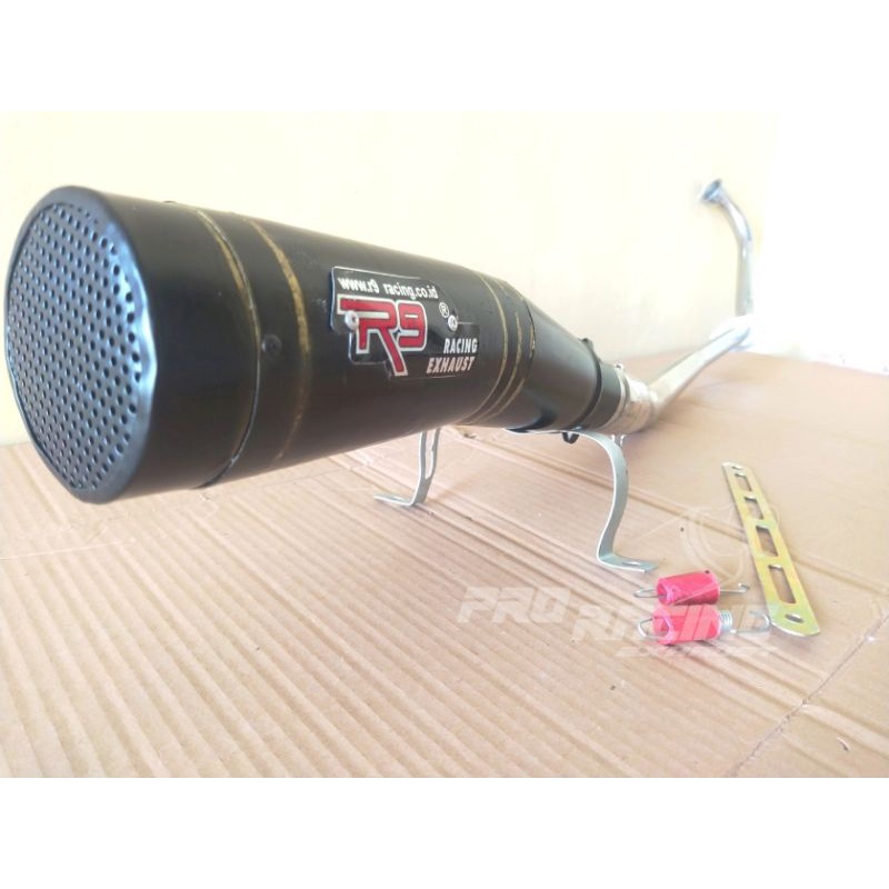 Knalpot R9 Hitam Jupiter MX Old Jupiter MX New 135 Fullset