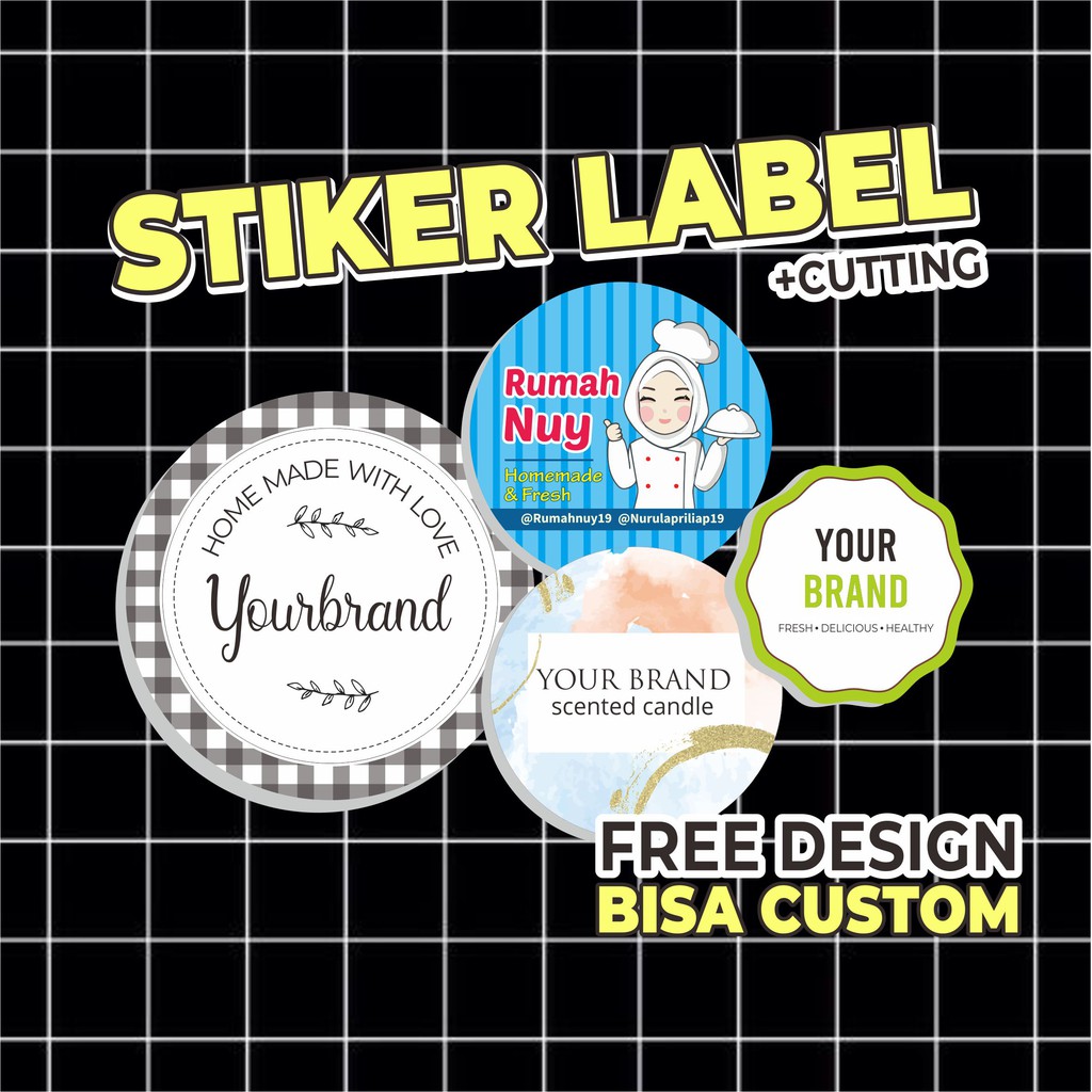 Jual STIKER LABEL MURAH + CUTTING [CUSTOM] | Shopee Indonesia