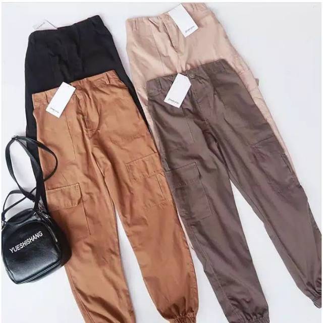 JOGGER CARGO PANTS STRADIVARIUS BAGUS MURAH