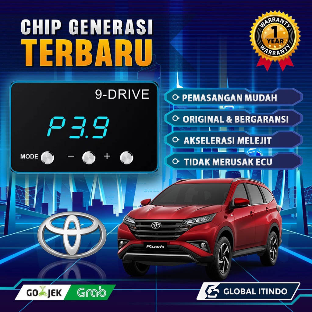 9 Drive Toyota All New Rush Piggyback Throttle Controller ECU Remap
