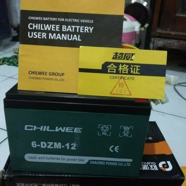 Aki sepeda listrik 12 volt 12 ah 6dm