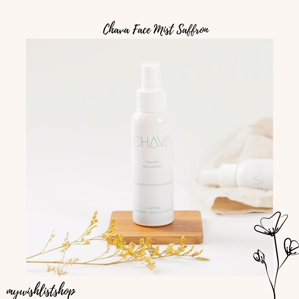 Chava Facemist Saffron Zamzam by Chaiza / Face Mist Saffron Kashmir 100ml