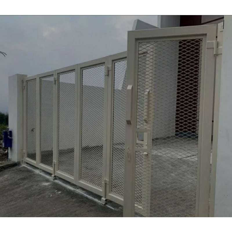 Jual pagar besi hollow galvanis kombinasi plat expanded | Shopee Indonesia