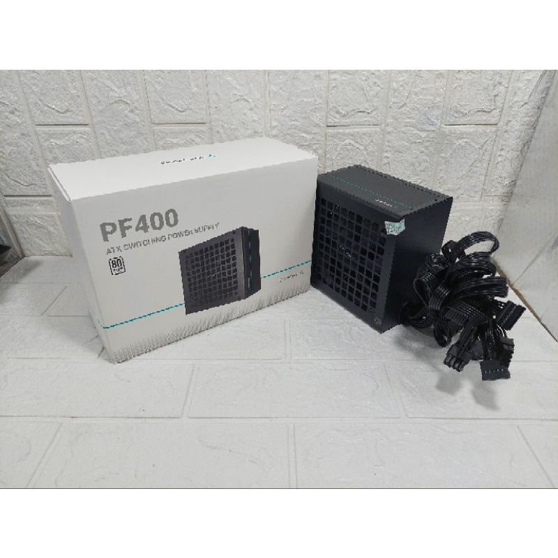 Power Supply DeepCool PF400  Pure 400Watt 8Plus Kabel Flat