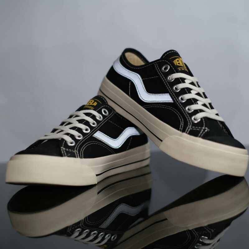Sepatu Ventella New Public Low Black Natural Ventela Shoes Vantela Original 100%
