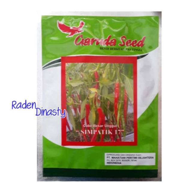 Benih Cabe Merah Besar Simpatik 17  Benih Cabe Besar Benih Cabai Merah Bibit Cabai Besar Bibit Cabe 