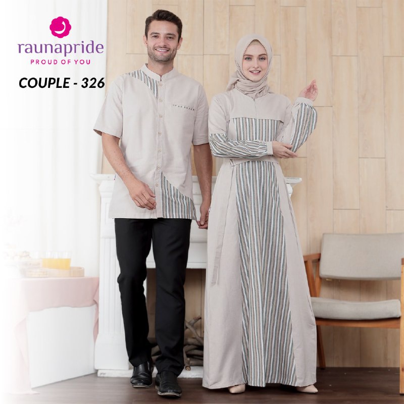 Rauna Couple / Gamis &amp; Koko / RK - 326 / Fashion Muslim