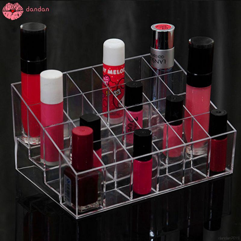  Rak  Display Organizer Lipstick Kosmetik  Makeup Bahan  