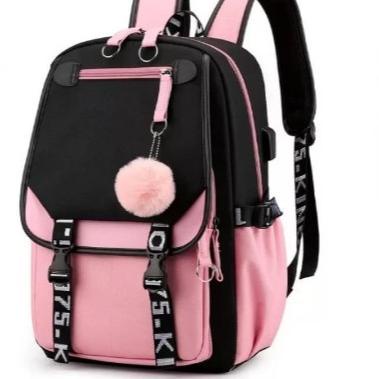 [KODE HESQD] Tas Sekolah Anak Perempuan Sekolah Dasar 1-2-3-4-5-6 Kelas Anak TK SD Ransel Gadis Putr