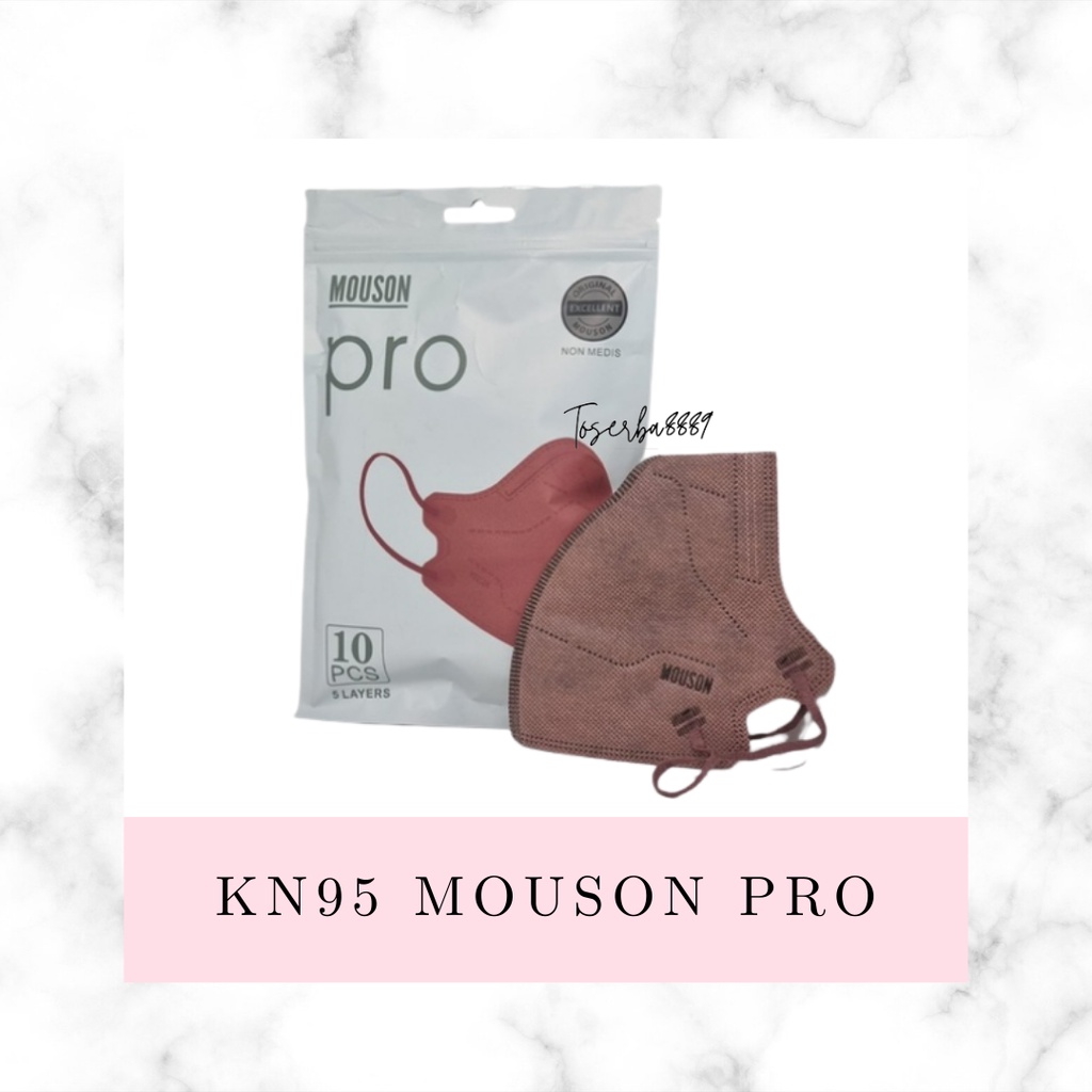 Masker KN95 Mouson Pro isi 10pcs Masker KN95 Mouson Pro Disposable face mask isi 10pcs ORIGINAL