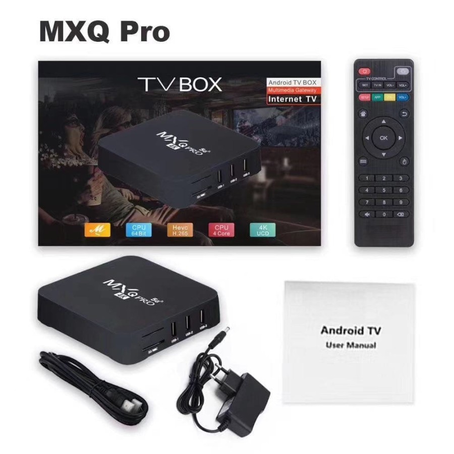 COD TV Box Android MXQ-PRO 4K Smart TVBox android media player garansi