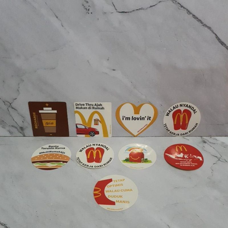 

Stiker MCD Satuan atau perpcs