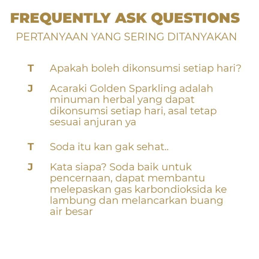 

[KODE LNHVC] Paket Acaraki Golden Sparkling isi 3pcs 320ml - Kunyit Asem with Soda