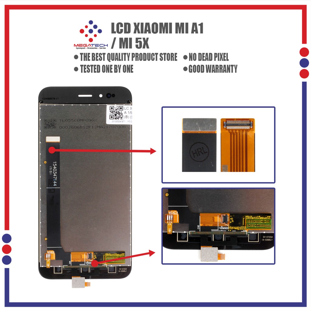 LCD Xiaomi MI A1 / Xiaomi MI 5X Fullset Touchscreen