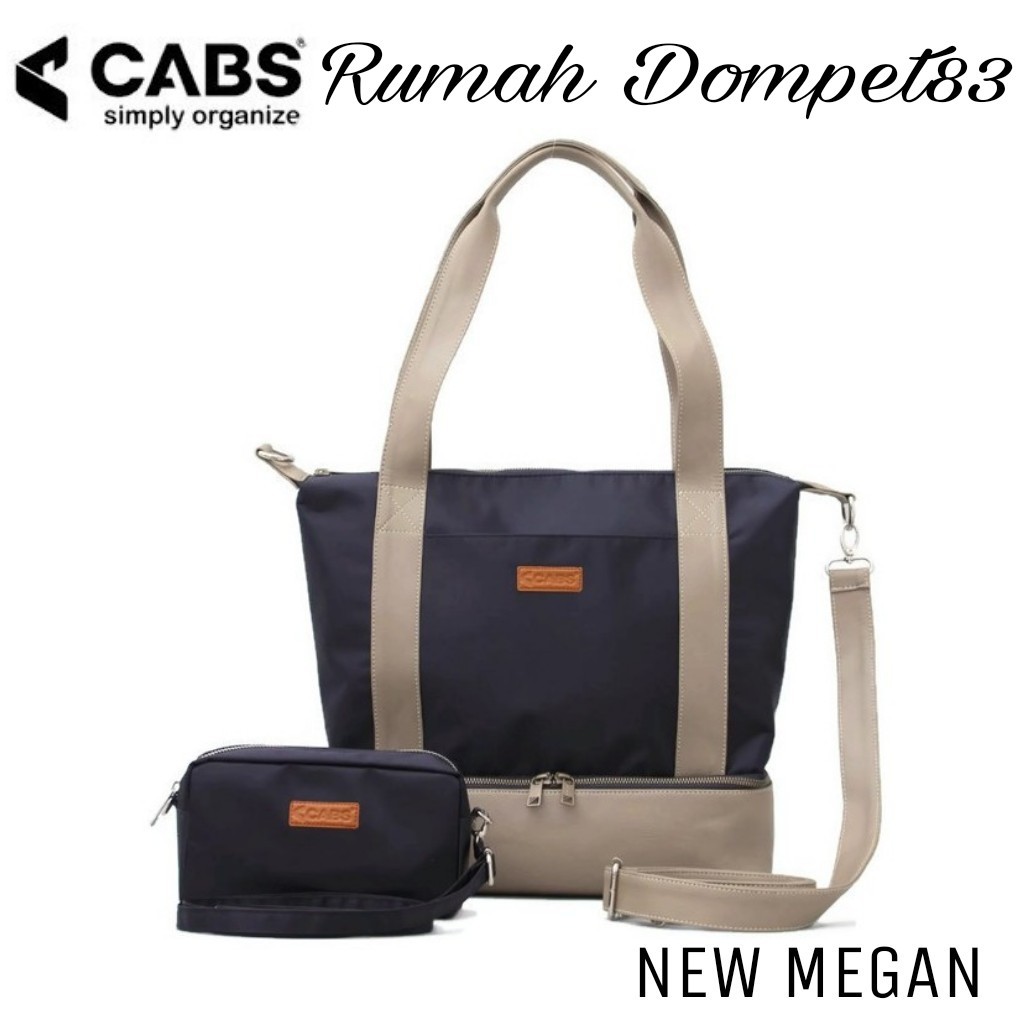 CABS POCKET NEW MEGAN HITAM / TAS TOTEBAG WANITA (FREE TAS SELEMPANG KECIL)