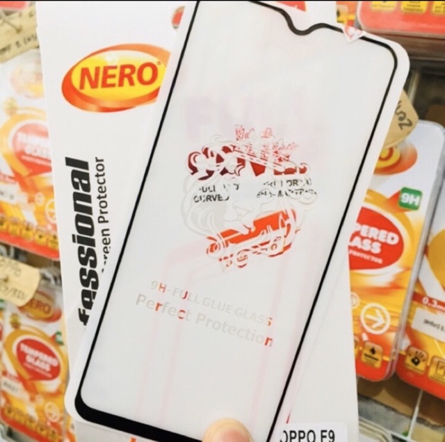 Tempered Glass Full Glue 6D OPPO A71, F3, A57, F1+, F5, A59, F1S, A83 Full Screen Guard Nero Ori