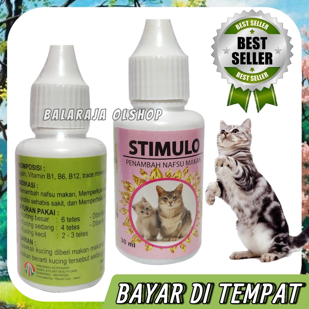 Vitamin Kucing Lemas Penambah Nafsu Makan Anak Kucing Dan Kucing Dewasa Kurus - STIMULO 30ML